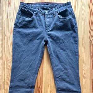 American Giant Roughneck Canvas Stretch Skinny Grey Work Pants Made in USA 29